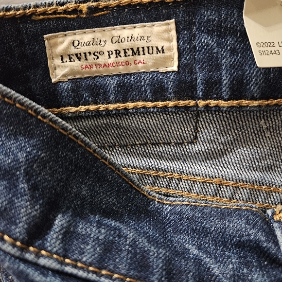 Levi's 728 High Rise Wide Leg Woodstock Slim Through Hip Relaxed Through Thigh - Picture 16 of 16